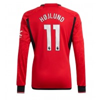Manchester United Rasmus Hojlund #11 Domáci futbalový dres 2023-24 Dlhy Rukáv